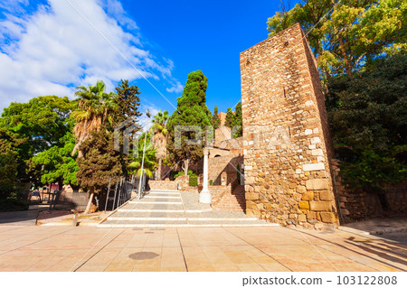 Alcazaba Fortress close-up view in Malaga, Spain Alcazaba Fortress close-up view in Malaga, Spain 103122808