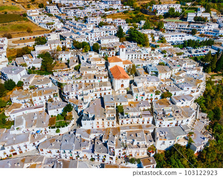 Capileira village aerial panoramic view, Spain Capileira village aerial panoramic view, Spain 103122923