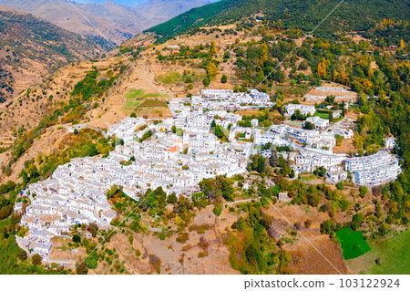 Capileira village aerial panoramic view, Spain Capileira village aerial panoramic view, Spain 103122924