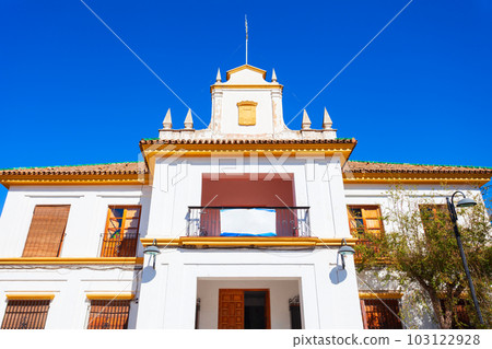 Beauty police station building in Orgiva, Spain Beauty police station building in Orgiva, Spain 103122928