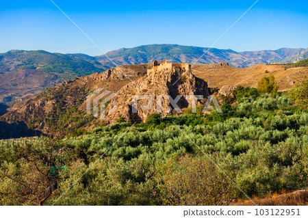 Lanjaron Castle in Alpujarras region in Spain Lanjaron Castle in Alpujarras region in Spain 103122951