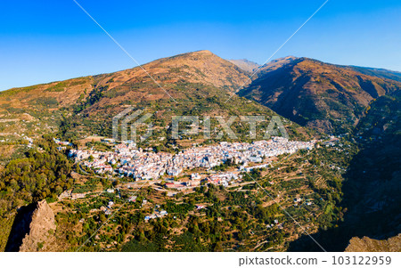Lanjaron aerial panoramic view, Alpujarras in Spain Lanjaron aerial panoramic view, Alpujarras in Spain 103122959
