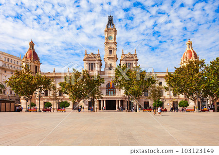 Valencia City Hall at the Plaza del Ajuntament 103123149