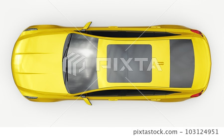 Premium business sedan car in a sports configuration on a white background. 3d rendering. Premium business sedan car in a sports configuration on a white background. 3d rendering. 103124951