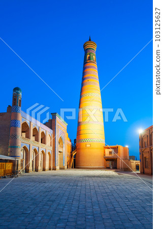 Islam Khodja Minaret at Itchan Kala, Khiva Islam Khodja Minaret at Itchan Kala, Khiva 103125627