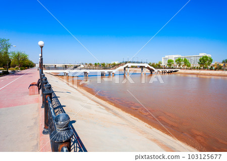 Bridge through Shavat canal, Urgench 103125677