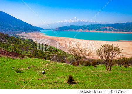Lake Charvak in Chimgan, Uzbekistan 103125693