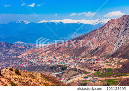 Chimgan ski resort town, Uzbekistan 103125695