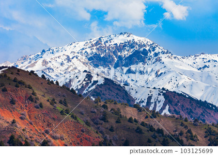 Beldersay mountain in Chimgan region, Uzbekistan Beldersay mountain in Chimgan region, Uzbekistan 103125699
