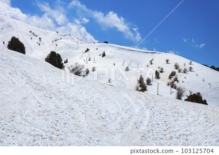 Ski slope at Beldersay Mountain, Chimgan Ski slope at Beldersay Mountain, Chimgan 103125704
