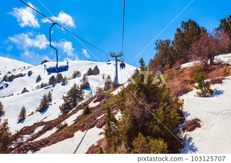 Cable Car to Beldersay Mountain, Uzbekistan Cable Car to Beldersay Mountain, Uzbekistan 103125707