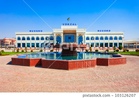 Bukhara passenger railway station in Uzbekistan Bukhara passenger railway station in Uzbekistan 103126207