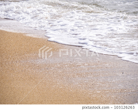 Waves on the sandy beach. Waves on the sandy beach. 103126263