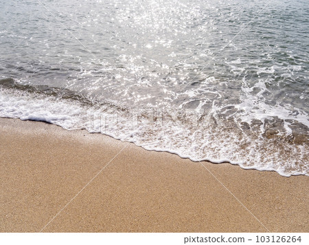 Waves on the sandy beach. Waves on the sandy beach. 103126264