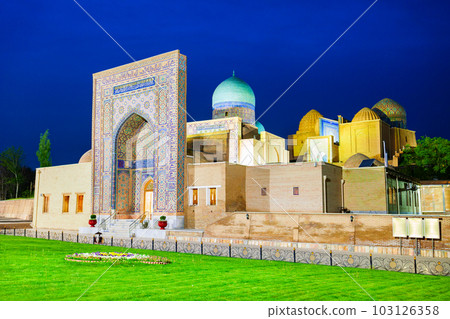 Shah i Zinda mausoleum in Samarkand Shah i Zinda mausoleum in Samarkand 103126358
