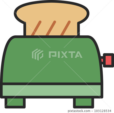 Color daily necessities illustration hop-up oven 103128534