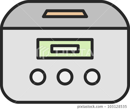 Color daily necessities illustration rice cooker 103128535