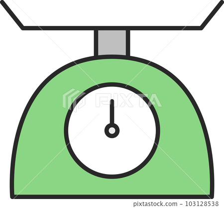 Color daily necessities illustration Weighing scale 103128538