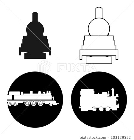 steam locomotive icon 103129532