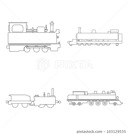 steam locomotive icon 103129535