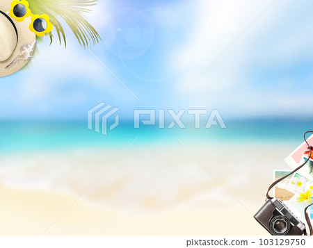 暑期旅遊形像素材 103129750