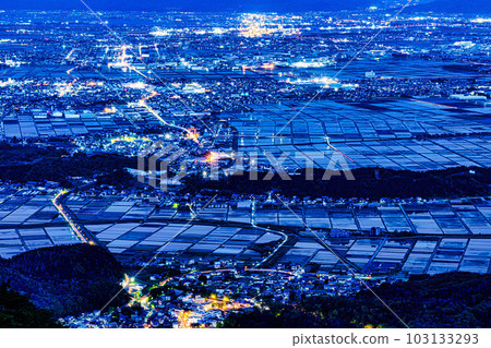 稻田夜景 稻田夜景 103133293