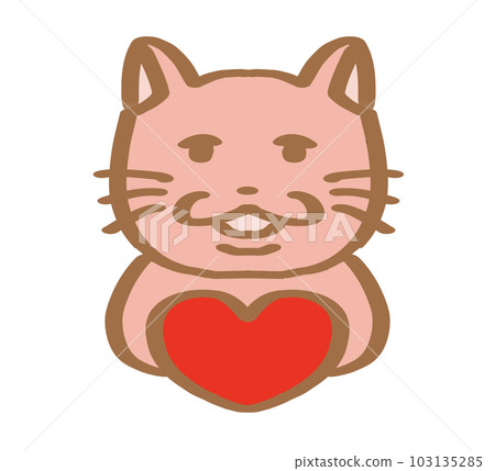 loose cat heart pink loose cat heart pink 103135285
