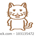 Yuruyuru cat bossy white 103135472