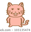 Yuruyuru cat bossy pink 103135474