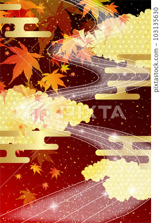 Autumn leaves maple moon autumn background Autumn leaves maple moon autumn background 103135630