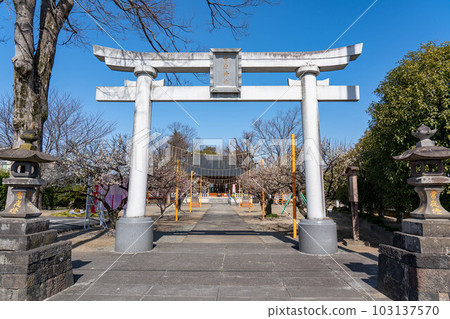 Kamisato Sugawara Shrine stone torii 103137570