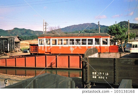 1968 Kaya Railway Kaya Station Vehicle Area Kyoto Prefecture Tango Region Record Photo Old Color Photo 103138168