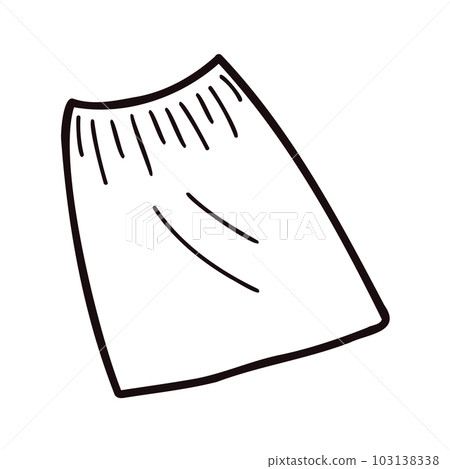 Hand Drawn skirt for women in doodle style Hand Drawn skirt for women in doodle style 103138338