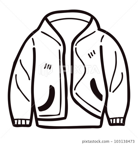 Hand Drawn cute jackets for men in doodle style 103138473