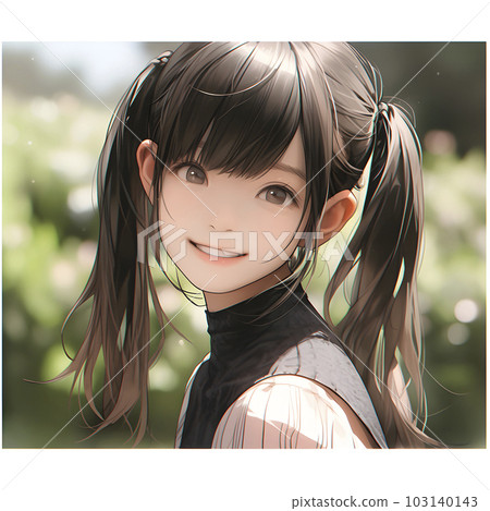 雙馬尾的漂亮女孩 103140143