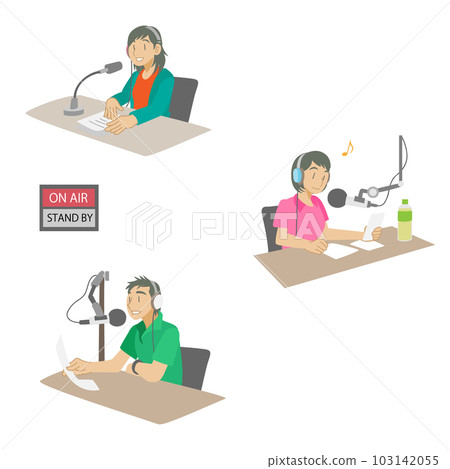 material of personalities speaking on radio broadcast material of personalities speaking on radio broadcast 103142055