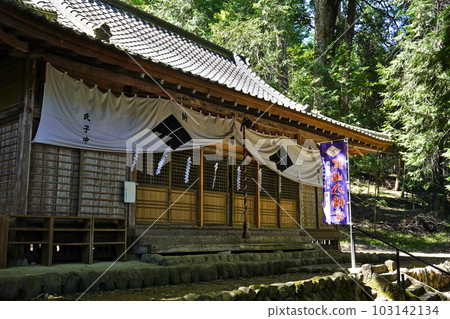 Takeda Hachimangu Shrine Worship Hall Kamiyama-cho, Nirasaki City, Yamanashi Prefecture 103142134