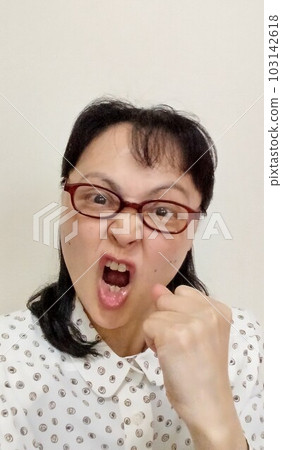 氣得歇斯底里舉起拳頭的官僚 氣得歇斯底里舉起拳頭的官僚 103142618