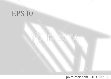 Realistic abstract stairs shadow. Multiply Overlay effect. Long shadow light on wall or floor. Mesh gradient scenes of natural lighting. Natural background for design. Vector illustration 103144562