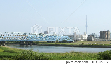 來自Arakawa Riverbed的東京天空樹 103145337