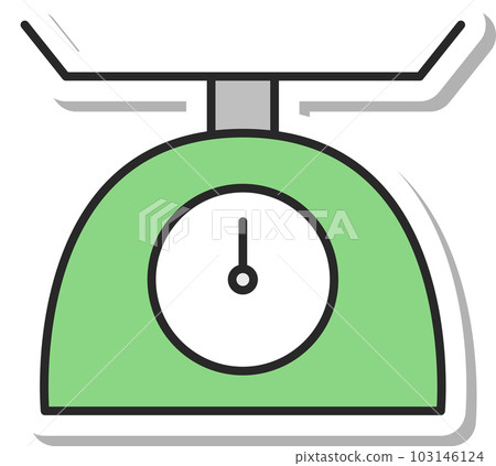 Sticker-style daily necessities illustration Weighing scale Sticker-style daily necessities illustration Weighing scale 103146124