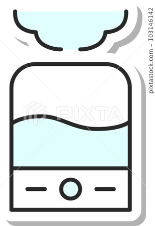 Sticker style daily necessities illustration humidifier Sticker style daily necessities illustration humidifier 103146142