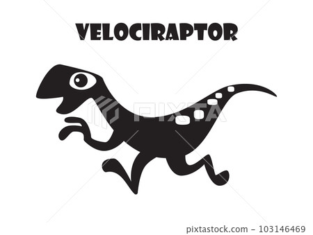 Dinosaur tyrannosaurus t rex icon black color illustration flat