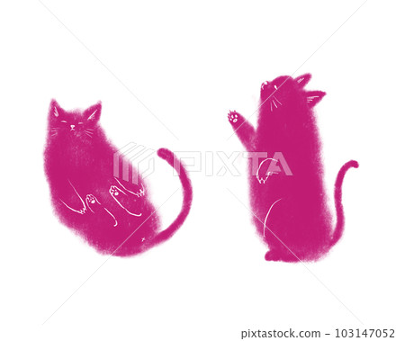 Pastel cat chubby Pastel cat chubby 103147052