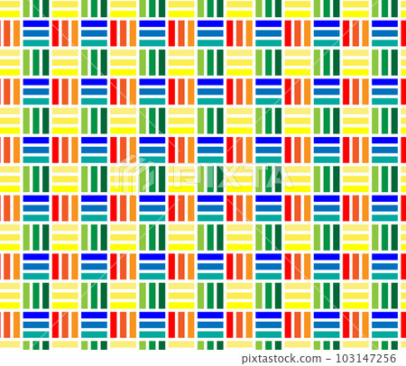 Traditional Japanese pattern (Sangikuzushi) seamless background illustration Traditional Japanese pattern (Sangikuzushi) seamless background illustration 103147256
