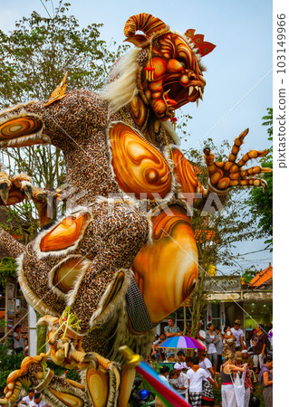 Ogoh statues Ngrupuk parade, Bali Ogoh statues Ngrupuk parade, Bali 103149966