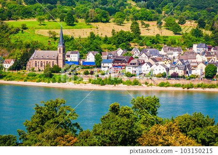 Boppard town aerial view, Germany Boppard town aerial view, Germany 103150215