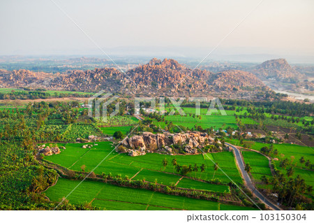Hampi Vijayanagara Empire monuments, India 103150304