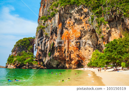 Clear water beach in Thailand 103150319