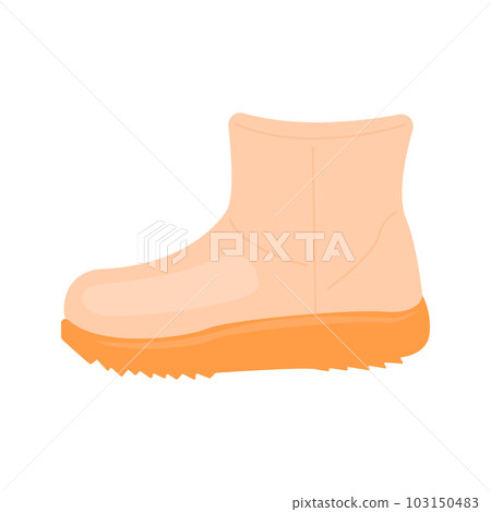 Ugg boots illustration in color cartoon style. Editable vector graphic design. 103150483